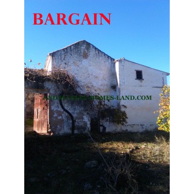 RUINS AND LAND WITH MAGICAL VIEWS TO THE MONTAIN OF SIERRA NEVADA IN VILLANUEVA DE TAPIA